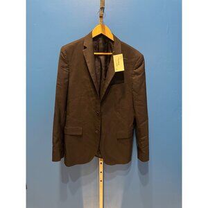 Theory Mens Black Blazer Two-Button Suit Jacket Size 42R